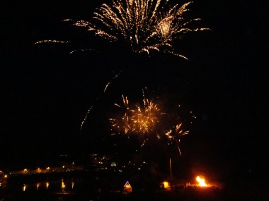 fireworks at portpatrick lifeboat week